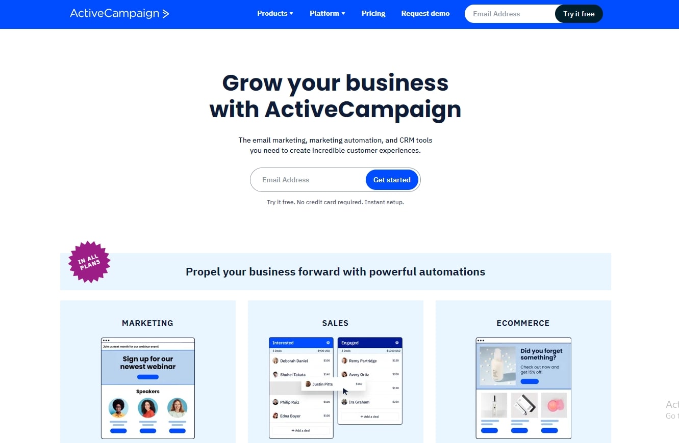 ActiveCampaign - Email Marketing, Automation, and CRM