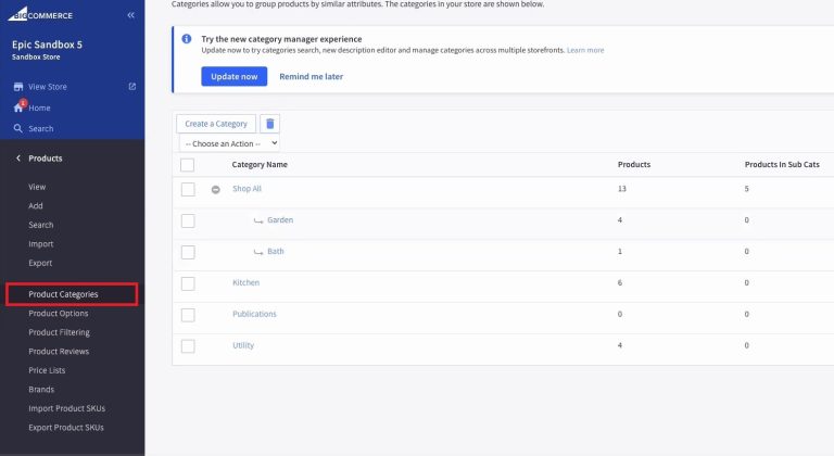 How to Edit Bigcommerce Website Product Categories