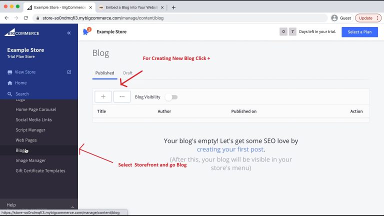 Where to Edit Blog on Bigcommerce Hear is how!