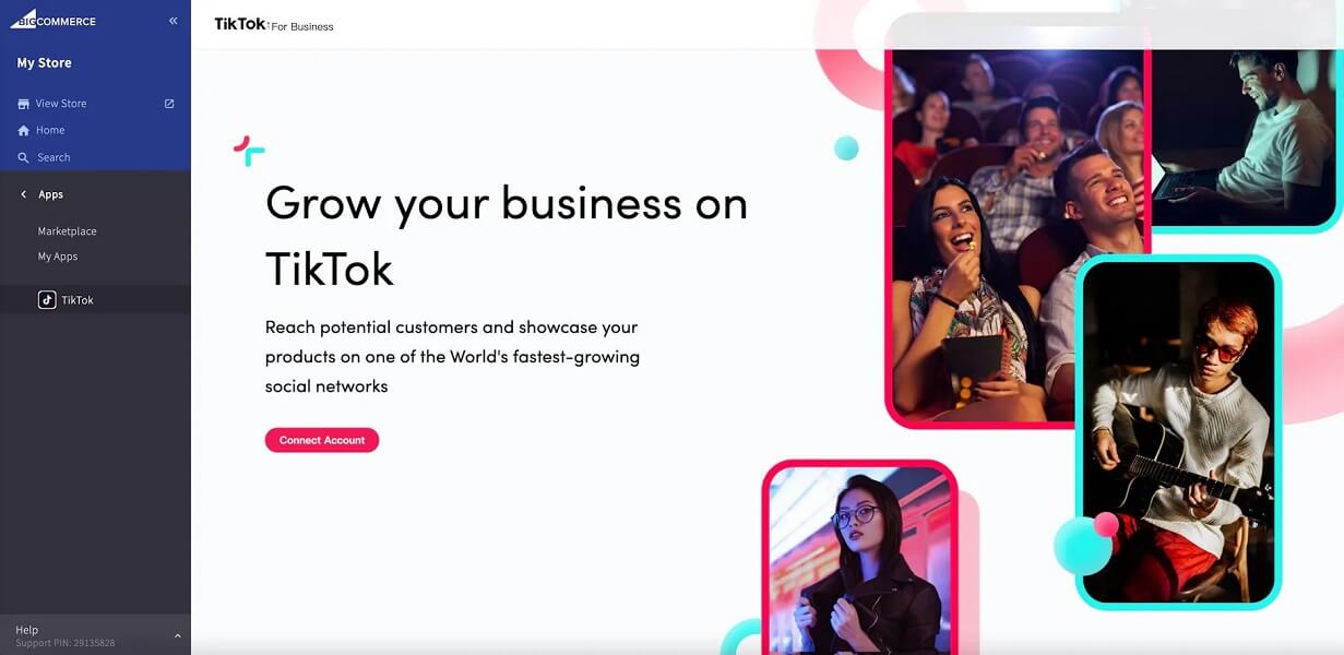 can you connect bigcommerce store with tiktok shop